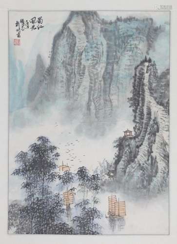 CHINESE PAINTING, ATTRIBUTED TO SUN BO ZHI