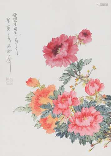 A FINE CHINESE PAINTING, ATTRIBUTED TO ZHANG DA ZHUANG