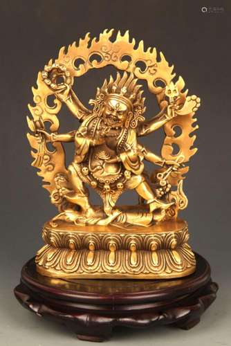 A TIBETAN BUDDHISM MAHAKALA FIGURE