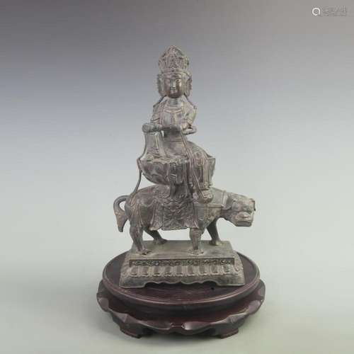 RARE BRONZE TIBETAN BUDDHIST STATUE