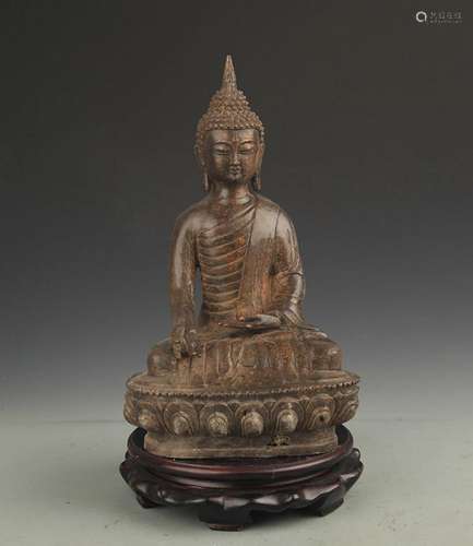 TIBETAN BUDDHISM BRONZE BHAISAJYAGURU STATUE