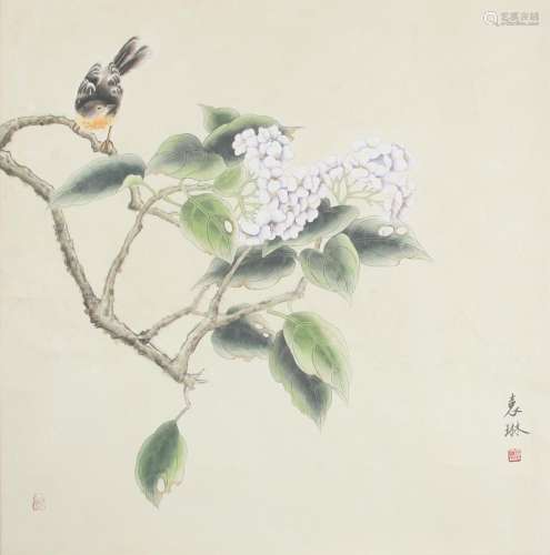 A FINE CHINESE PAINTING, ATTRIBUTED TO YUAN LIN