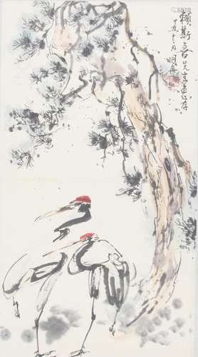 A FINE CHINESE PAINTING, ATTRIBUTED TO CAO MING RAN