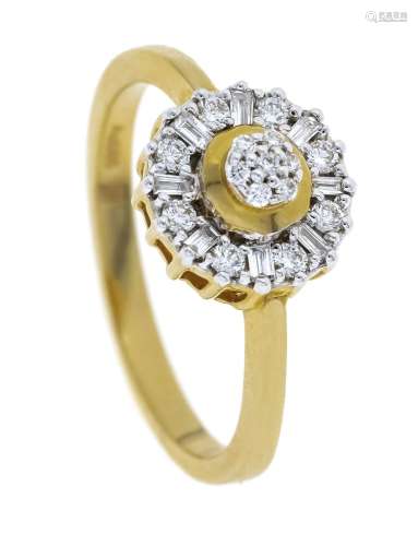Brilliant ring GG/WG 585/000 wi