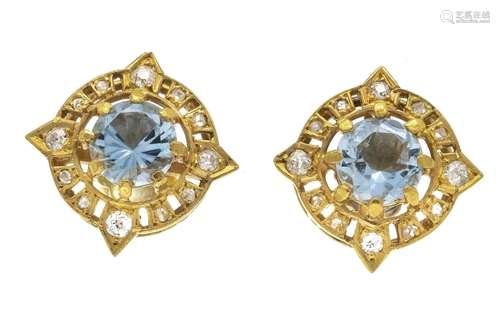 Old-cut diamond ear studs GG 58