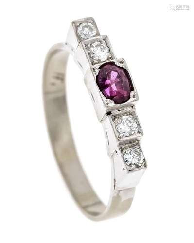 Ruby-brilliant ring WG 585/000