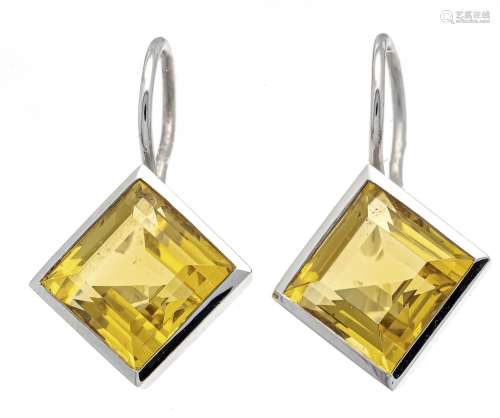 Gold beryl earrings WG 750/000