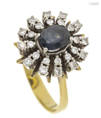 Sapphire and diamond ring WG/GG