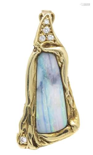 Opal-brilliant-clip pendant GG