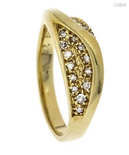 Diamond ring GG 585/000 with di