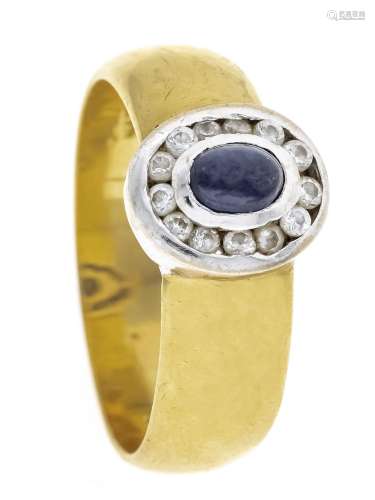 Sapphire ring GG/WG 585/000 wit