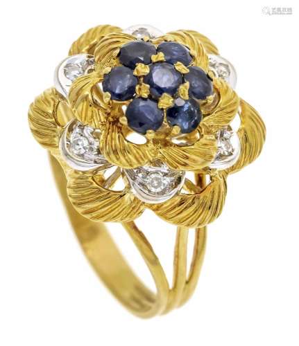 Flower ring GG/WG 750/000 with