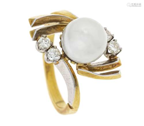 Akoya diamond ring GG/WG 750/00