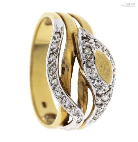 Snake ring GG/WG 585/000 with 2