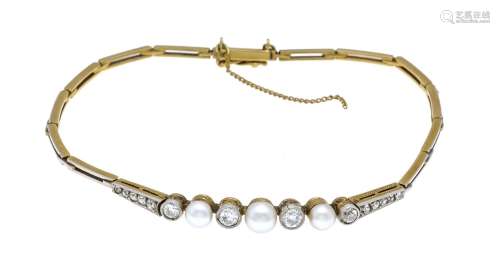 Art Deco orient pearls - old cu