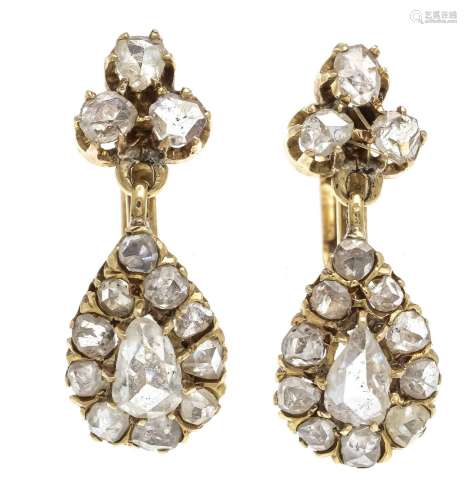 Diamond rose earrings GG 750/00