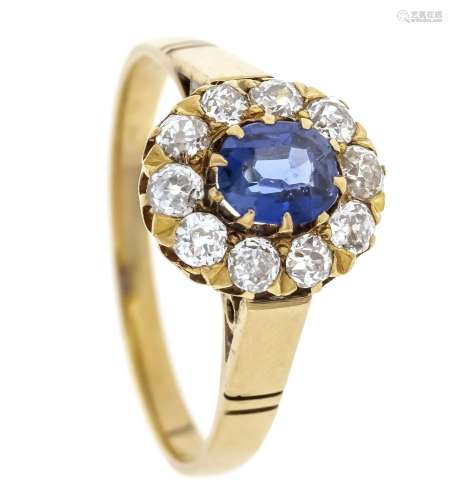 Sapphire old-cut diamond ring R