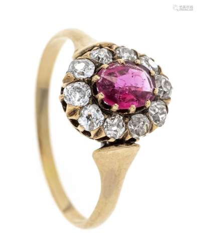 Ruby old-cut diamond ring RG 58