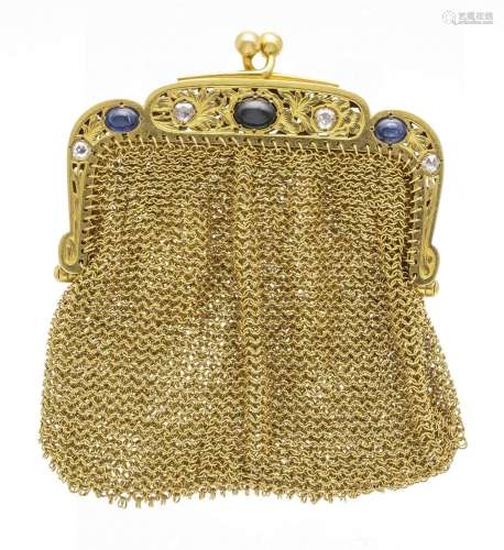 Gold purse art nouveau GG 750/0