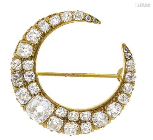 Crescent moon brooch circa 1900