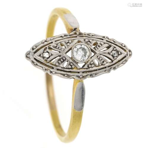 Art Deco old-cut diamond ring G