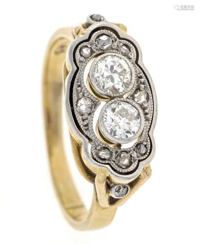 Art Deco old-cut diamond ring G