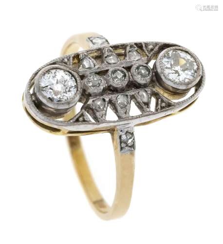 Art Deco old-cut diamond ring G