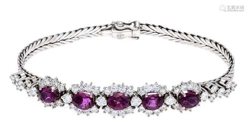 Ruby diamond bracelet WG 585/00