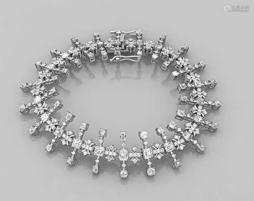 old-cut diamond bracelet WG 750