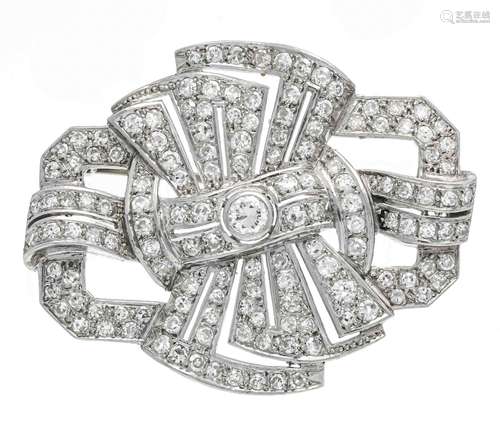 Art Deco brooch platinum 950/00