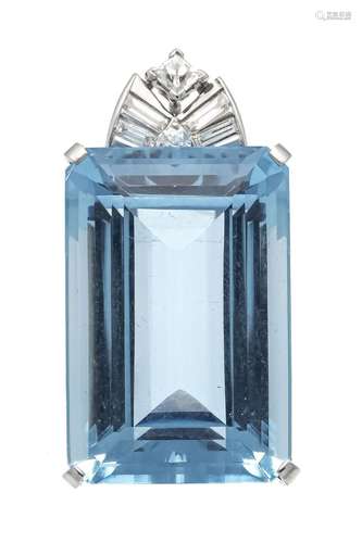 Santa Maria aquamarine pendant/