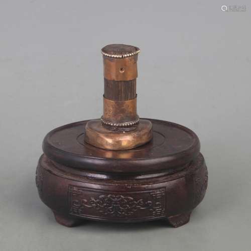 A FINE BRONZE MADE TIBETAN BUDDHISM MOLD