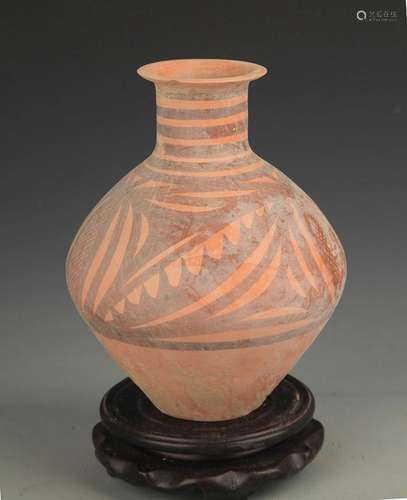 MA JIA YAO CULTURE STYLE FINELY COLORED POTTERY JAR