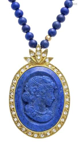 Lapis lazuli gem pendant GG 585