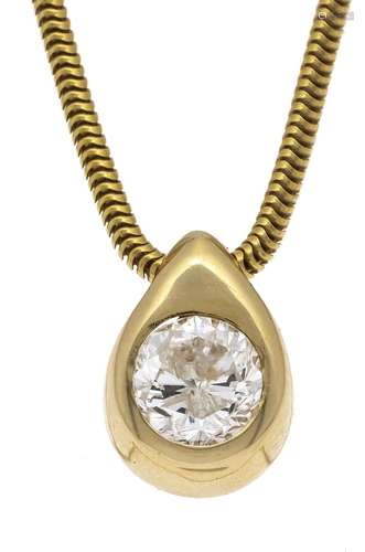 Solitaire pendant GG 585/000 wi