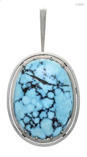 Large turquoise pendant WG 585/