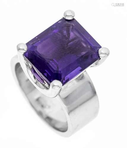 Amethyst ring WG 750/000 unstam