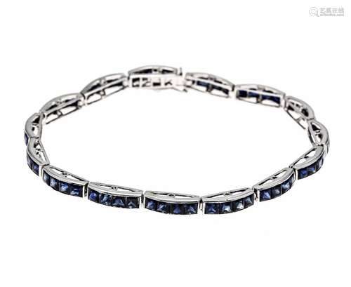 Sapphire bracelet WG 750/000 wi