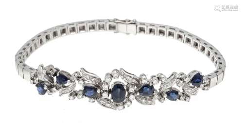 Sapphire-diamond bracelet WG 75