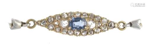 Sapphire diamond rose clasp GG/