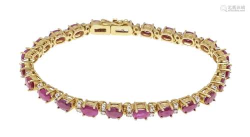 Ruby diamond bracelet GG/WG 585