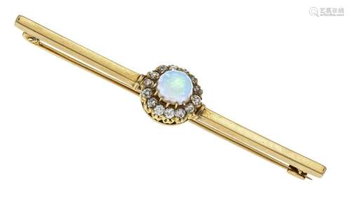 Opal old-cut diamond pin GG 585