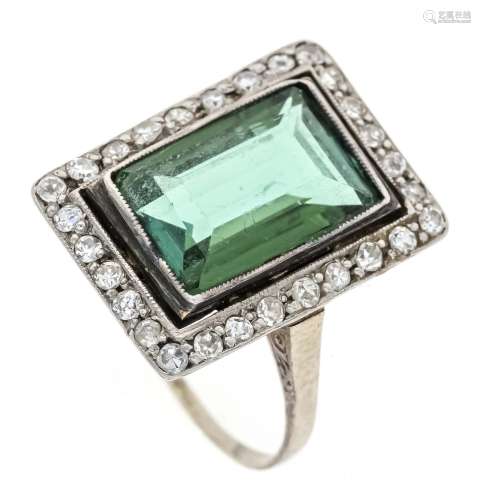 Tourmaline diamond ring WG 585/