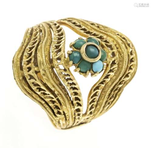 Turquoise ring GG 585/000 with
