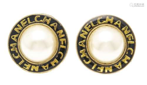 CHANEL Earclips Chanel Paris, w