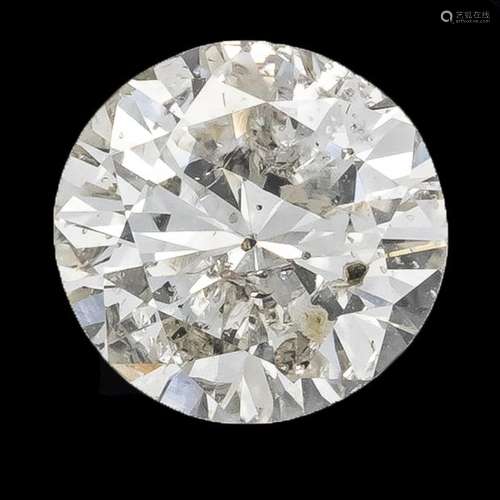 Brilliant 0.66 ct lightly tinte