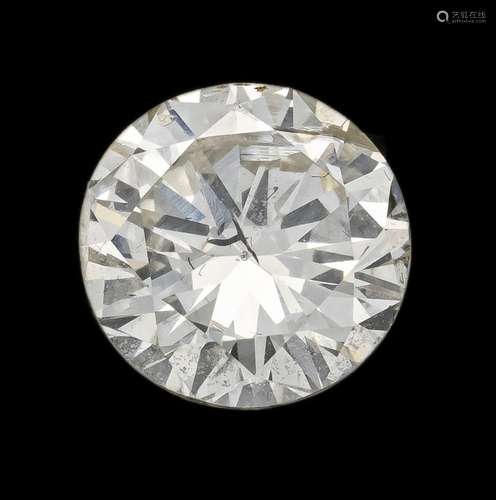 Brilliant 1.36 ct lightly tinte