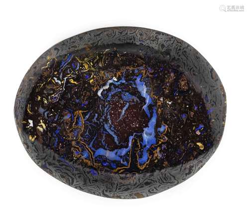 Black opal cabochon 30.39 ct, b