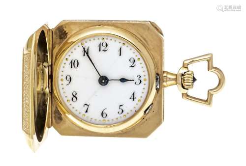 Lady's pocket watch 585/000 GG,