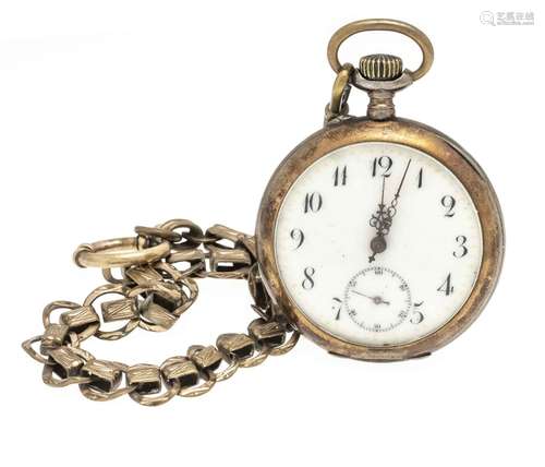 Men's pocket watch 800/000 silv